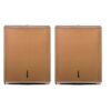 Alpine Industries 480-COP-2PK Commercial Stainless Steel C-Fold/Multi-Fold Paper Towel Dispenser in Copper (2-Pack )
