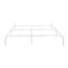 Mainstays 12" Adjustable Metal Platform Bed Frame, White, Twin - King