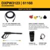 DEWALT DXPW3123 3100 PSI at 2.3 GPM Honda Cold Water Professional Gas Pressure Washer
