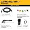 DEWALT DXPW3300 3300 PSI 2.4 GPM Gas Cold Water Pressure Washer with OEM Axial Cam Pump