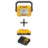 DEWALT DCL077BW240C 20V MAX Compact Task Light, (1) 20V MAX Compact Lithium-Ion 4.0Ah Battery, and 12V-20V MAX Charger