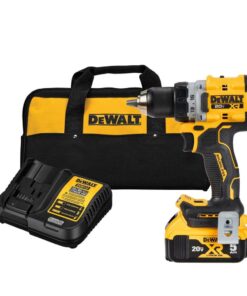 DEWALT DCD800P1 20V MAX XR Lithium-Ion Cordless Compact 1/2 in. Drill/Driver Kit, 20V MAX 5.0Ah Battery, and Charger