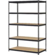 Muscle Rack 72 in. H x 48 in. W x 18 in. D 5-Shelf Steel Shelf Unit in Black