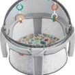 Fisher-Price Portable Baby Bassinet & Play Area with Toys, On-the-Go Baby Dome, Whimsical Forest
