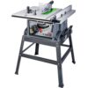 GENESIS GTS10SC 10 in. 15 Amp Table Saw with Metal Stand, Miter Gauge, Push Stick and Rip Fence