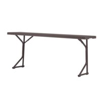 ZOWN 60516SGY1E Classic 72 in. x 18 in. Blow Mold Training Folding Table