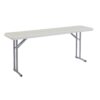 National Public Seating BT-1872 72 in. Grey Plastic Smooth Surface Folding Seminar Table