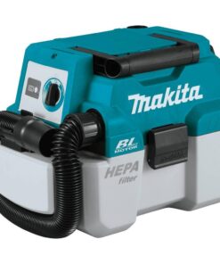 Makita XCV11Z 18-Volt LXT Lithium-Ion Brushless Cordless 2 Gal. HEPA Filter Portable Wet/Dry Dust Extractor/Vacuum, Tool Only