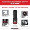 Milwaukee 49-66-7009-49-66-7009 SHOCKWAVE 3/8 in. Drive SAE and Metric 6 Point Impact Socket Set (86-Piece)
