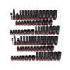Milwaukee 49-66-7009-49-66-7009 SHOCKWAVE 3/8 in. Drive SAE and Metric 6 Point Impact Socket Set (86-Piece)