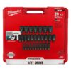 Milwaukee 49-66-7015 SHOCKWAVE 1/2 in. Drive Metric 6 Point Impact Socket Set (29-Piece) Milwaukee 49-66-7015 SHOCKWAVE 1/2 in. Drive Metric 6 Point Impact Socket Set (29-Piece)