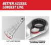 Milwaukee 48-22-9413 144-Position Flex-Head Ratcheting Combination Wrench Set SAE (15-Piece)