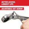 Milwaukee 48-22-9413 144-Position Flex-Head Ratcheting Combination Wrench Set SAE (15-Piece)