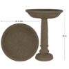 MPG PF6044SAG 22 in. Dia Special Aged Granite Finish Cast Stone Fiberglass Birdbath MPG PF6044SAG 22 in. Dia Special Aged Granite Finish Cast Stone Fiberglass Birdbath