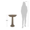 MPG PF6044SAG 22 in. Dia Special Aged Granite Finish Cast Stone Fiberglass Birdbath MPG PF6044SAG 22 in. Dia Special Aged Granite Finish Cast Stone Fiberglass Birdbath