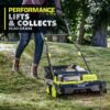 RYOBI P2740 ONE+ HP 18V Brushless 14 in. Cordless Battery Dethatcher/Aerator with (2) 4.0 Ah Batteries and Charger RYOBI P2740 ONE+ HP 18V Brushless 14 in. Cordless Battery Dethatcher/Aerator with (2) 4.0 Ah Batteries and Charger