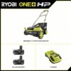 RYOBI P2740 ONE+ HP 18V Brushless 14 in. Cordless Battery Dethatcher/Aerator with (2) 4.0 Ah Batteries and Charger RYOBI P2740 ONE+ HP 18V Brushless 14 in. Cordless Battery Dethatcher/Aerator with (2) 4.0 Ah Batteries and Charger