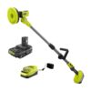 RYOBI P4500K ONE+ 18V Cordless Telescoping Power Scrubber Kit with 2.0 Ah Battery and Charger