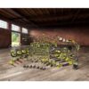 RYOBI P4500K ONE+ 18V Cordless Telescoping Power Scrubber Kit with 2.0 Ah Battery and Charger