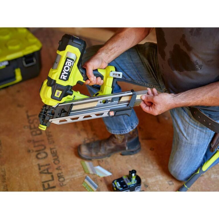 Ryobi One Hp 18v Brushless Cordless Airstrike 30° Framing Nailer Tool Only 4356