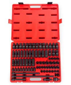 SUNEX TOOLS 3580 3/8 in. Drive Master Impact Socket Set (80-Piece)