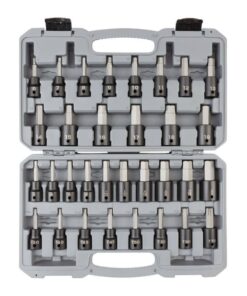 TEKTON SIB92312 1/2 in. Drive Hex/Torx Bit Impact Socket Set, 32-Piece (1/4-3/4 in., 6-19 mm, T30-T70)