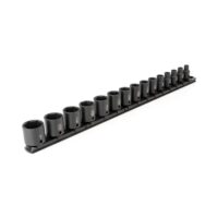 TEKTON SID91104 3/8 in. Drive 6-Point Impact Socket Set, 15-Piece (1/4 in. - 1 in.)