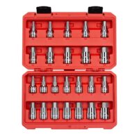 TEKTON SHB92301 1/2 in. Drive Hex Bit Socket Set (24-Piece)
