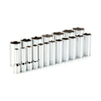 TEKTON SHD92013 1/2 in. Drive Deep 6-Point Socket Set (19-Piece)