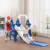 TOBBI TH17H0756 Kids Play Slide and Swing Set Indoor Outdoor Play Ground
