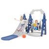TOBBI TH17H0756 Kids Play Slide and Swing Set Indoor Outdoor Play Ground