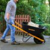True Temper R6STFFEC 6 cu. ft. Barrow in a Box Steel Wheelbarrow with Never Flat Tire and Steel Handles True Temper R6STFFEC 6 cu. ft. Barrow in a Box Steel Wheelbarrow with Never Flat Tire and Steel Handles
