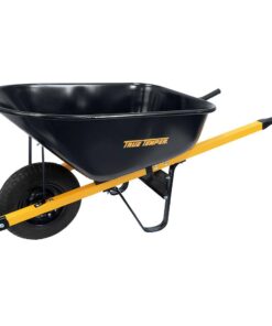 True Temper R6STFFEC 6 cu. ft. Barrow in a Box Steel Wheelbarrow with Never Flat Tire and Steel Handles
