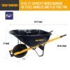 True Temper R6STFFEC 6 cu. ft. Barrow in a Box Steel Wheelbarrow with Never Flat Tire and Steel Handles True Temper R6STFFEC 6 cu. ft. Barrow in a Box Steel Wheelbarrow with Never Flat Tire and Steel Handles