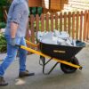 True Temper R6STFFEC 6 cu. ft. Barrow in a Box Steel Wheelbarrow with Never Flat Tire and Steel Handles True Temper R6STFFEC 6 cu. ft. Barrow in a Box Steel Wheelbarrow with Never Flat Tire and Steel Handles