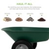 Best Choice Products SKY2705 5 cu. ft. Plastic Wheelbarrow Best Choice Products SKY2705 5 cu. ft. Plastic Wheelbarrow