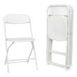 Karl home 299222737140 White Steel Folding Chairs (Set of 5)