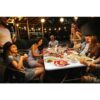 Plastic Development Group PDG-816 8 ft. White Plastic Fold-In-Half Folding Table