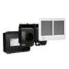 Cadet CSTC302TW 240/208-volt 3,000/2,250-watt Com-Pak Twin In-Wall Fan-forced Electric Heater in White with Thermostat