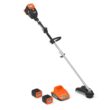 YARD FORCE YF60vRX-HHC9 60-Volt Cordless 2.5 Ah Lithium-ion Line Trimmer, 2 Batteries and Charger Combo Kit (4-Tool)