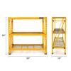 DEWALT DXST4500-W Yellow 3-Tier Wire Steel Garage Storage Shelving Unit (50 in. W x 48 in. H x 18 in. D)