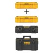DEWALT DWST08120W16530 TOUGHSYSTEM 2.0 22 in. Deep Tool Tray (2 Pack), TOUGHSYSTEM 2.0 Small Tool Box and Large Tool Box
