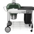Weber Performer Deluxe 22-in W Green Kettle Charcoal Grill