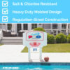 Swimline Cool Jam Pro Poolside Basketball Game w/ Adjustable Backboard