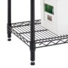 Hyper Tough 6 Tier Heavy Duty Wire Shelf Unit Black Capacity 3600 lbs