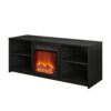 Mainstays Fireplace TV Stand for TVs up to 65", Black Oak