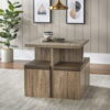 Mainstays 5-Piece Dexter Dining Set with Storage Ottoman, Multiple Colors