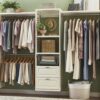 allen + roth Hartford 2-ft to 8-ft W x 8-ft H White Wood Closet System