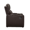 Mainstays Home Theater Recliner with USB Charging Ports, Brown Faux Leather Mainstays Home Theater Recliner with USB Charging Ports, Brown Faux Leather