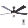 Fanimation Studio Collection Aire Drop 52-in Aged Bronze LED Indoor Ceiling Fan with Light Remote (5-Blade)